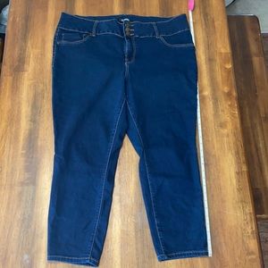 D.jeans plus size stretch denim pants, 22W